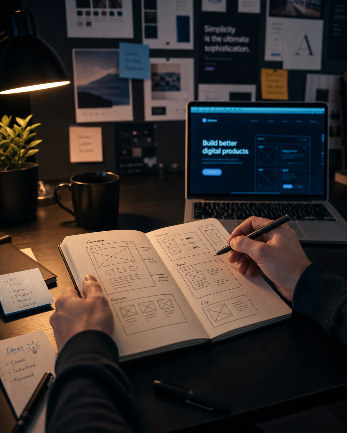 Design work in progress at the Hebburn Design studio
