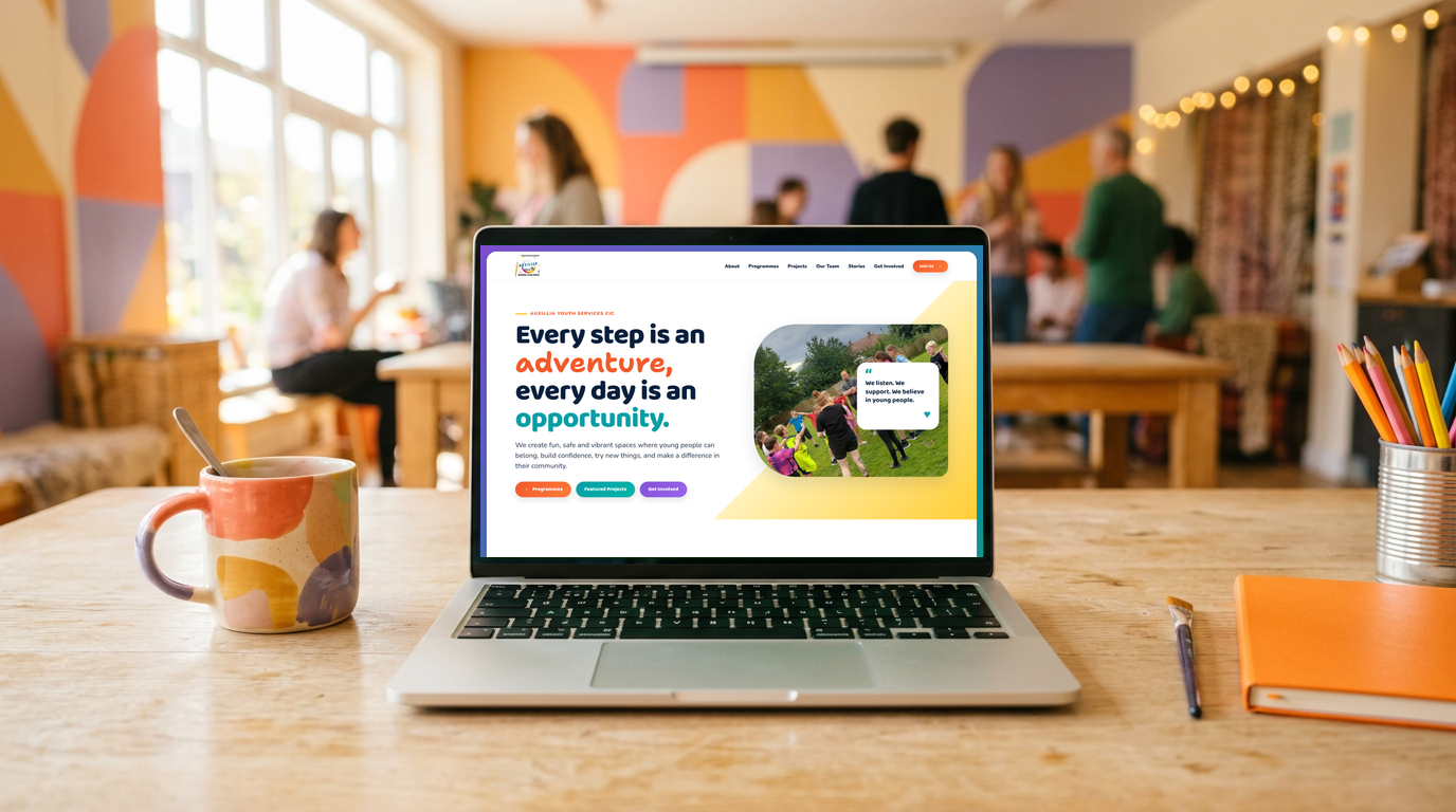 Auxillia Youth Services — Web Design